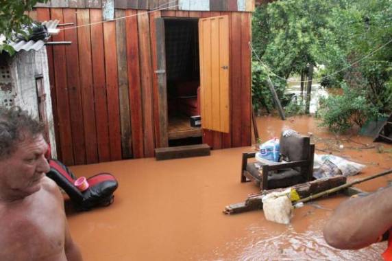 Até o momento a cidade registrou 100 mm