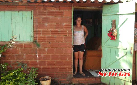 Ela não foi contemplada com uma das moradias do novo loteamento