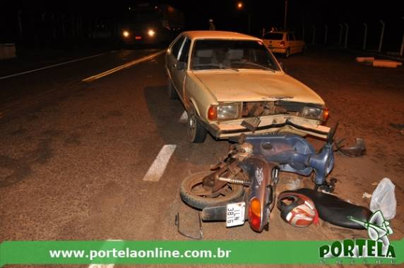 Colisão entre carro e moto deixa uma pessoa gravemente ferida na ERS-330 Ten.Portela - foto 2