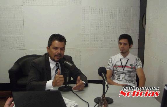 Dr. Juarez esteve acompanhado de seu assessor, o Estagiário de Direito Getúlio Immich da Silva