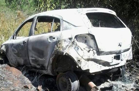Carro foi 

localizado incendiado pela BM em Porto Lucena, distante 30 quilômetros de Campina das Missões