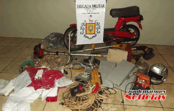 Brigada Militar faz grande apreensão de produtos de 

origem de furtos em Três de Maio - foto 3