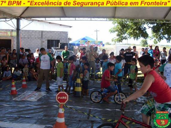 Escolinha de trânsito de Três de Maio também participou do evento