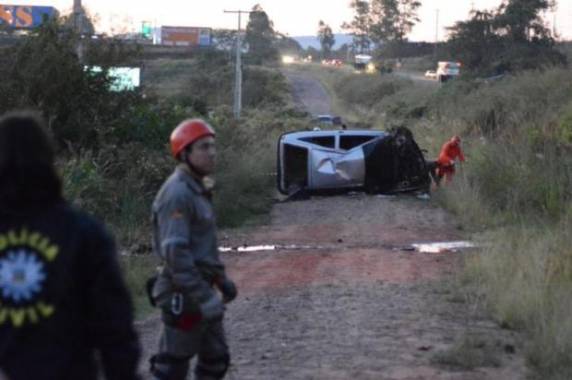 Colisão entre moto e carro ocorreu na BR-392, no Passo das Tropas