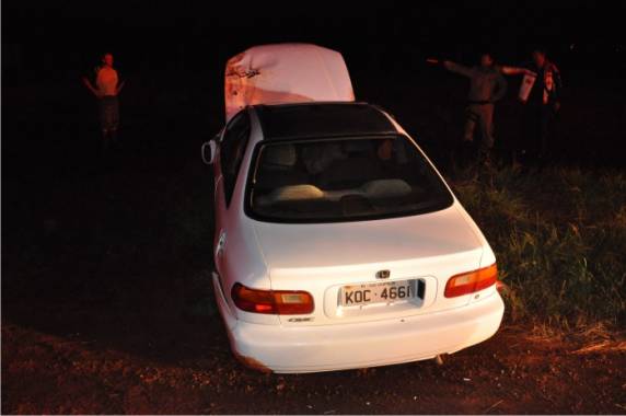 Condutor capota após sair na pista na ERS 342 - foto 3
