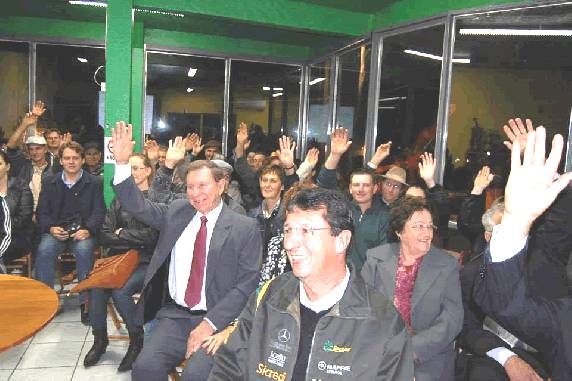 A sede da nova cooperativa está sendo montada na Av. Santa Rosa