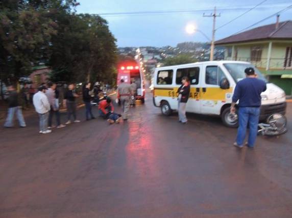 Ciclista fica ferido em acidente de trânsito em Santa Rosa - foto 2