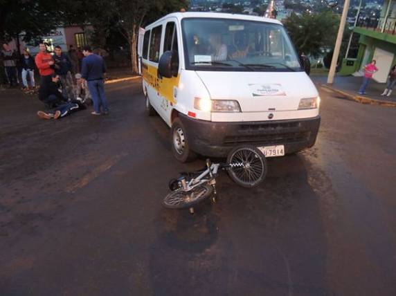 Ciclista fica ferido em acidente de trânsito em Santa Rosa - foto 3