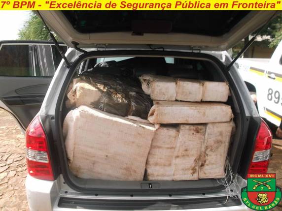 Aproximadamente meia tonelada de maconha foi apreendida em Bom Progresso - foto 2