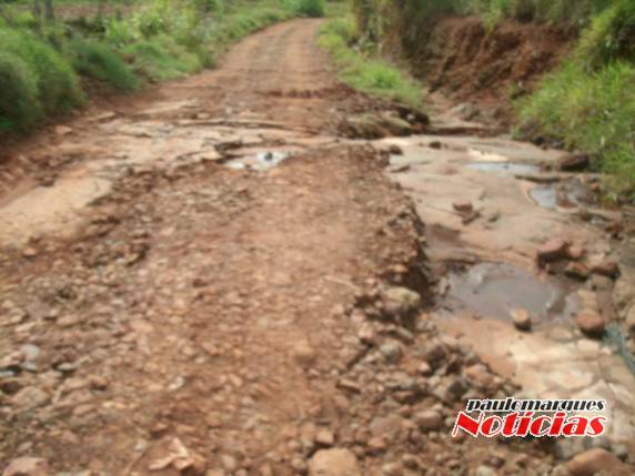 Moradores de localidade
interiorana de Três de Maio esperam por solução em estrada - foto 2
