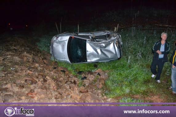 Capotamento deixa jovem ferido na ERS 591 em Ametista do Sul - foto 2