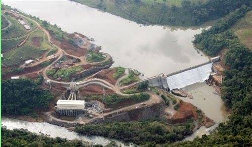 Barragem está localizada no município de Ponte Serrada - SC