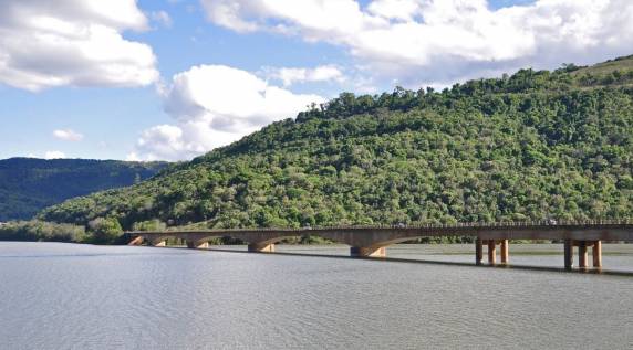 Ponte da BR-386 está bloqueada na divisa entre Iraí-RS e Palmitos-SC - foto 2