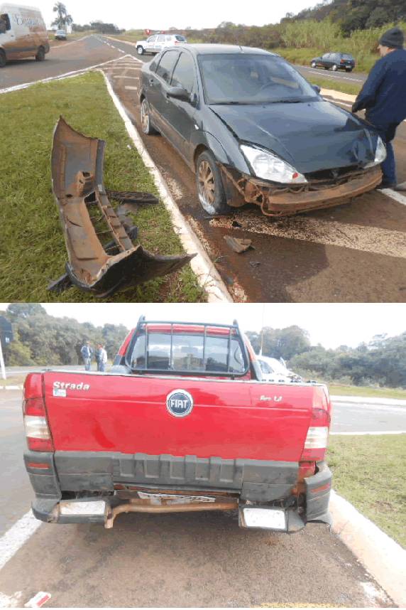 Acidente no trevo de acesso à Três Passos deixa duas pessoas feridas - foto 2