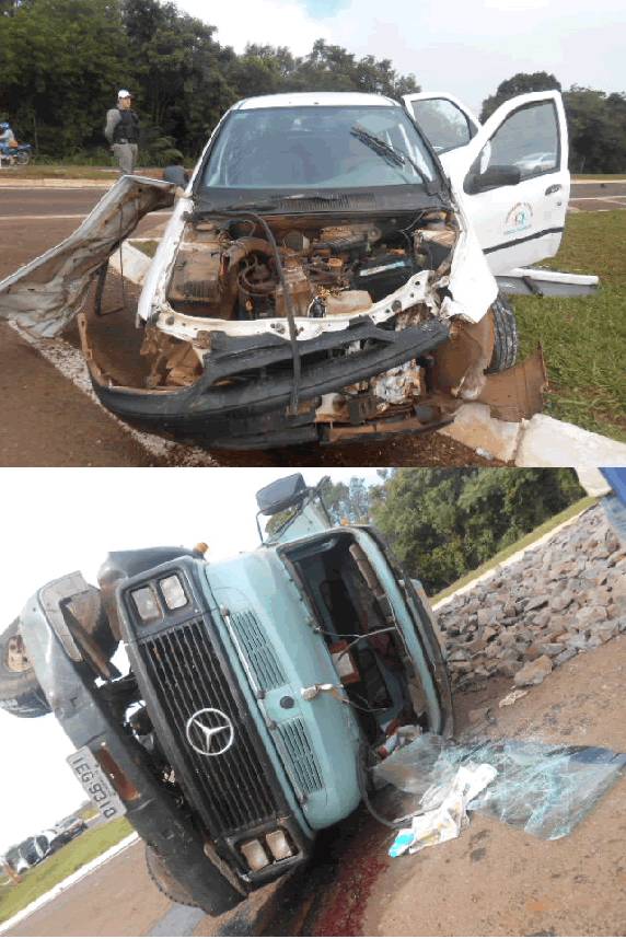 Acidente no trevo de acesso à Três Passos deixa duas pessoas feridas - foto 3