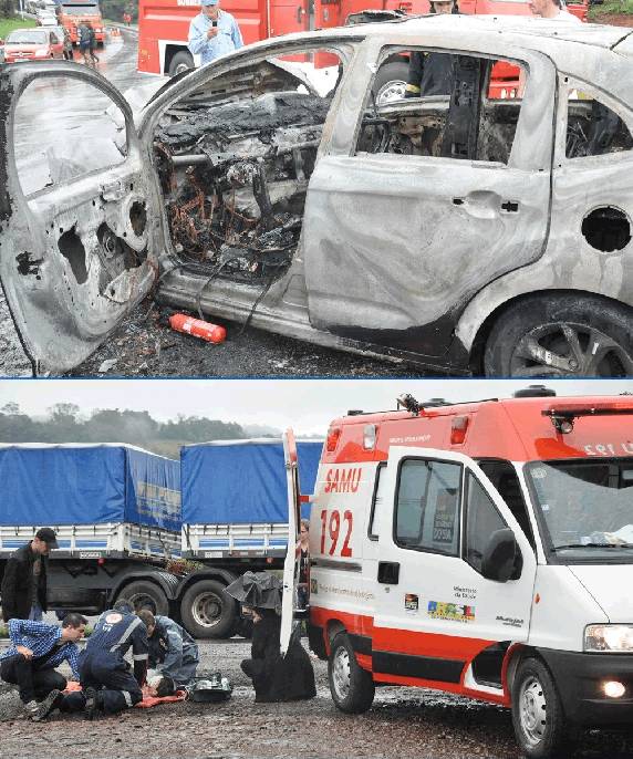 Tragédia na BR 386 em Frederico
Westphalen - foto 2