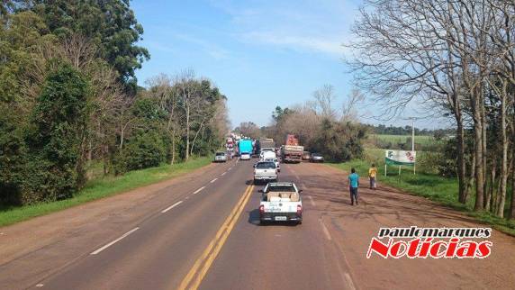 Piloto de moto fica ferido em grave acidente na BR 472 em Santa Rosa - foto 3