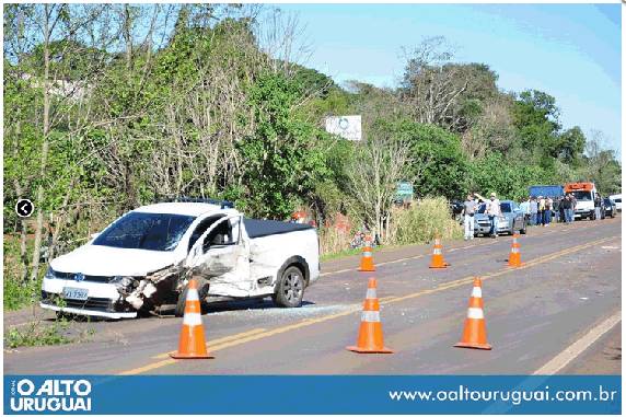 Acidente entre caminhão e caminhonete deixa mãe e filho mortos na BR-386, em Seberi - foto 2