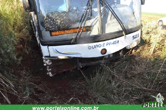 Três passageiros ficam feridos após ônibus sair da pista na ERS-330 em Tenente Portela - foto 2