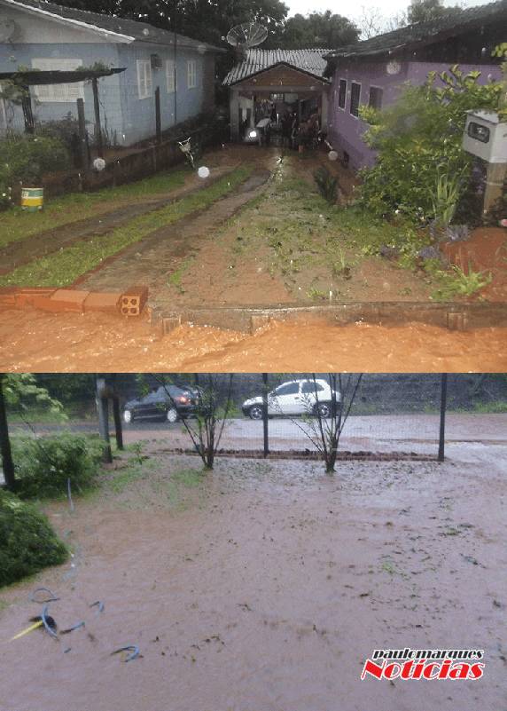 Águas das
recentes chuvas invadem residências em Três de Maio - foto 3