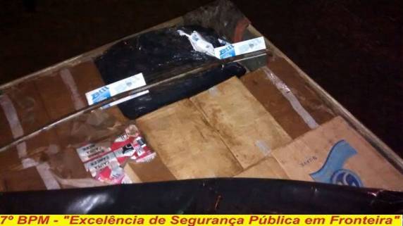 7º BPM realiza a maior apreensão de cigarros contrabandeados do Paraguai - foto 3