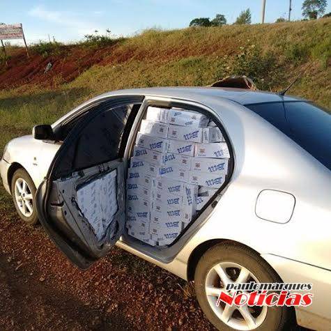Em operação da polícia foram apreendidas 100 caixas de cigarros e um contrabandista foi preso - foto 3