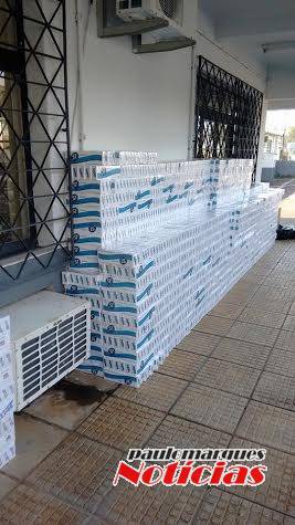 Em operação da polícia foram apreendidas 100 caixas de cigarros e um contrabandista foi preso - foto 2