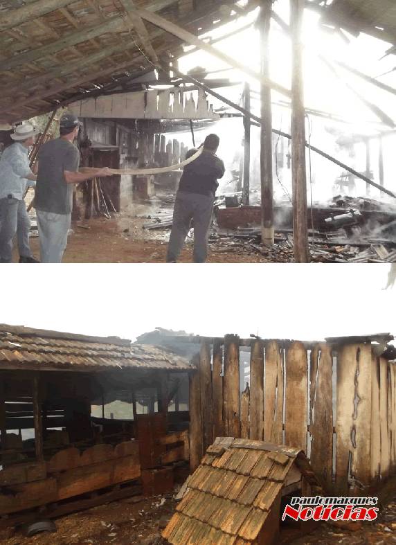 Incêndio consome sala de ordenha em propriedade rural, em Boa Vista do Buricá - foto 2