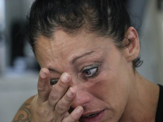 Betina Baino, 35 anos, voltou a treinar lutas após protesto na 

capital