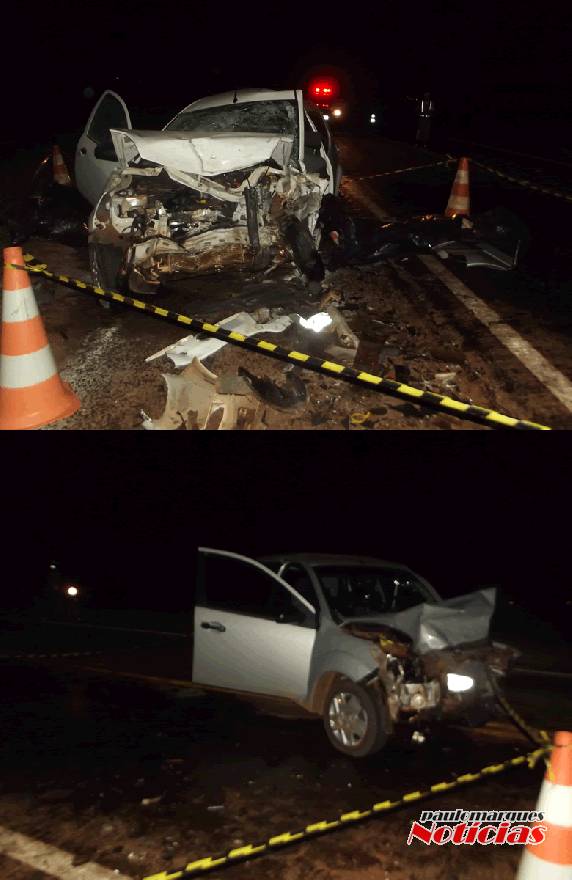 Duas pessoas morreram em colisão frontal entre dois Automóveis na BR-472, em Santa Rosa - foto 2