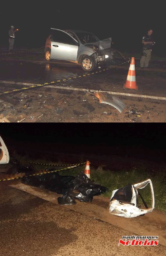 Duas pessoas morreram em colisão frontal entre dois Automóveis na BR-472, em Santa Rosa - foto 3