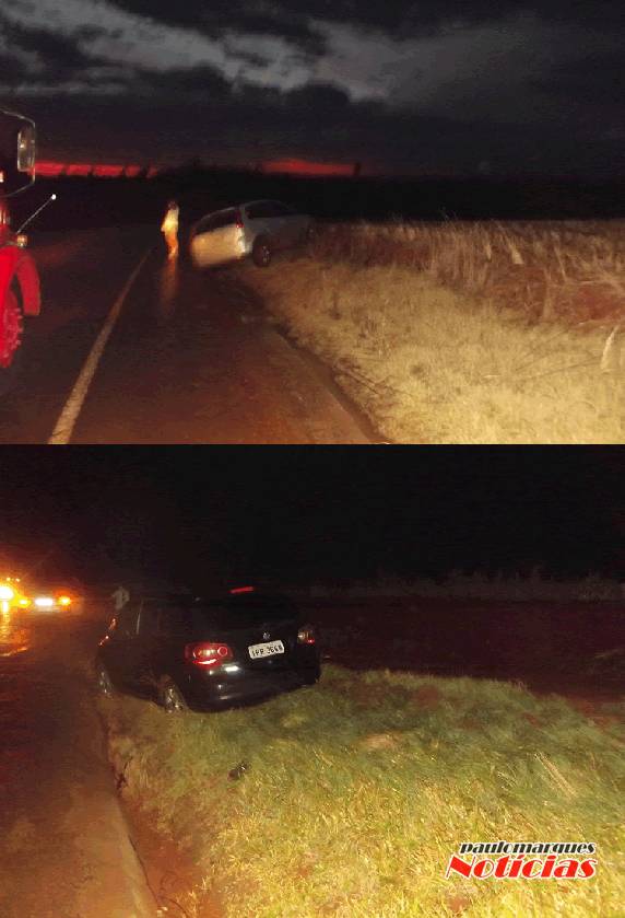 Lama ocasiona saída de pista de dois
veículos na Perimetral em Três de Maio - foto 2