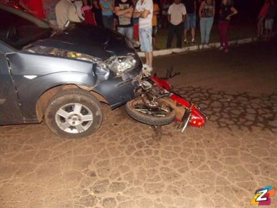 Acidente envolvendo carro e moto deixou duas pessoas feridas em Santa Rosa - foto 2