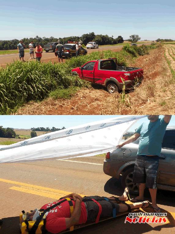 Três pessoas ficaram feridas em acidente na BR 472 em Três de Maio - foto 3