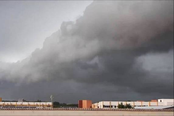 Imagens foram gravadas neste sábado durante 10 minutos e aceleradas 10 vezes