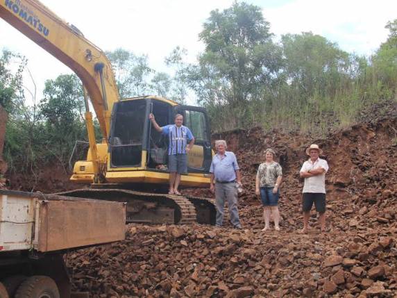 Atualmente as obras estão sendo feitas no distrito de Progresso