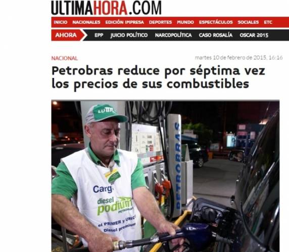 Esta é a quarta redução seguida no país vizinho desde janeiro