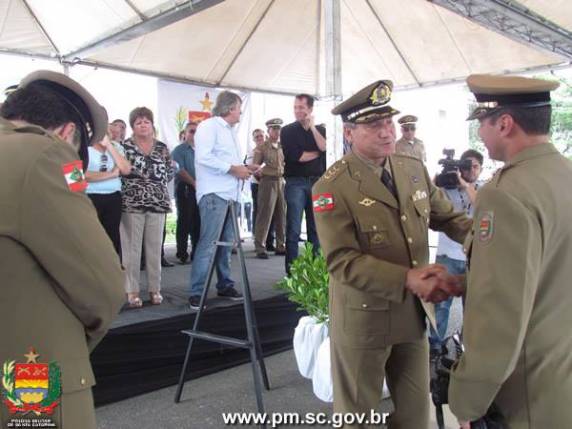 Major José Evaldo Hoffmann Júnior, 

assumiu o comando