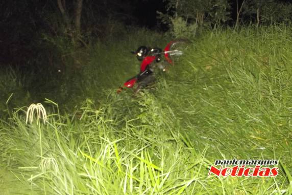 Saída de pista deixa ferido piloto de moto em Independência - foto 3