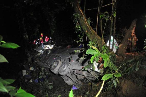Defesa Civil refaz contagem de vítimas e confirma 50
mortes em acidente na Serra Dona Francisca, no Norte de SC - foto 7