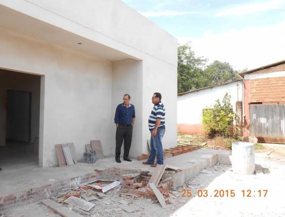 Prefeito Gilberto Marasca
visita obra da Unidade Básica de Saúde (PSF 01) - foto 2