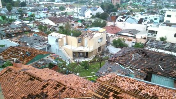 Temporal causa destruição em
Xanxerê SC - foto 3