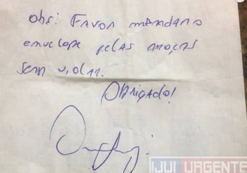Jovem cai no
golpe do pacote e perde R$ 2 mil - foto 4