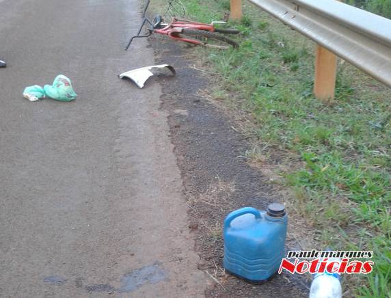 Ciclista morre depois de ser atropelado na BR 472 em Três de Maio - foto 2