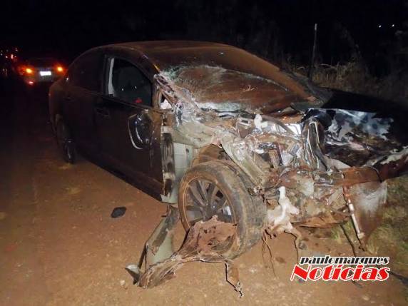 Acidente violento na entrada da cidade de Horizontina - foto 3