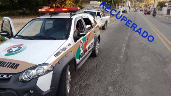 Em menos de dois dias PM de Bombinhas e Porto Belo recuperam três veículos roubados - foto 3
