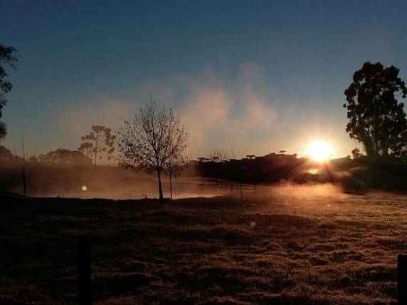 Dados consolidados da manhã mostram -1,4°C 

em Cambará do Sul