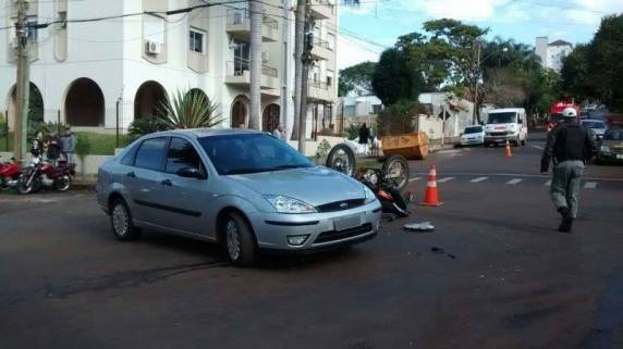 Motociclista fica ferido em acidente no centro de São Luiz Gonzaga - foto 3