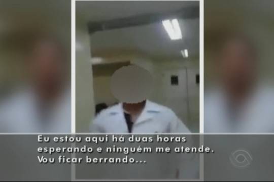 Vídeo mostra desentendimento entre 

funcionária e paciente no local