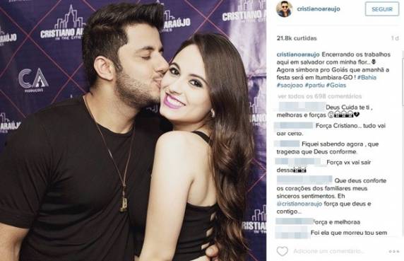 Cantor Cristiano Araújo sofre acidente de carro e tem quadro grave, em GO - foto 4